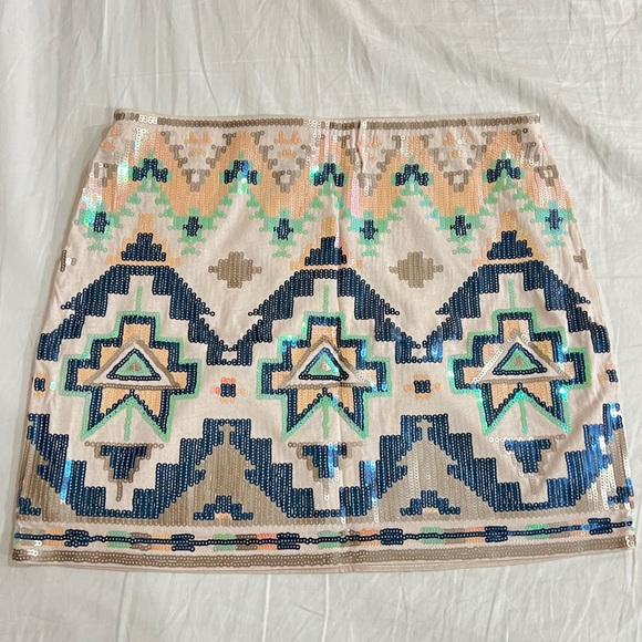 NWOT Express sequin mini skirt sz XS - Picture 1 of 3